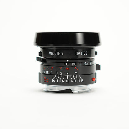 【Black Paint】Mr.Ding 35/1.8 for Leica Mount