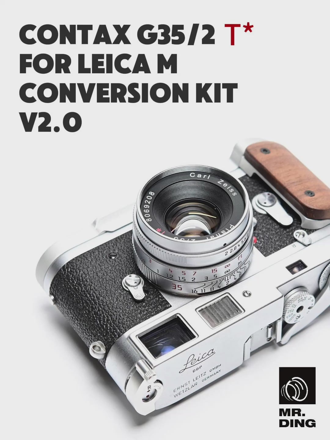 Contax G35/2 for Leica M-Mount Conversion Kit V2.0 – Mr.Ding Studio